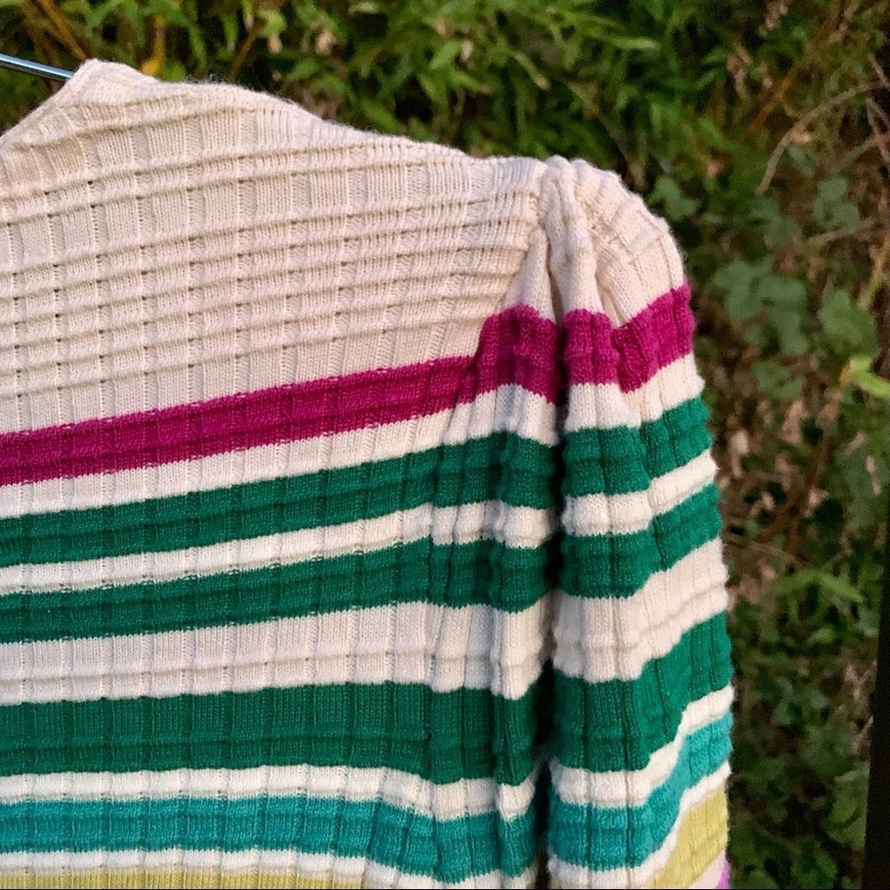 Free People Gidget Striped Longsleeve Sweater Dress Size L